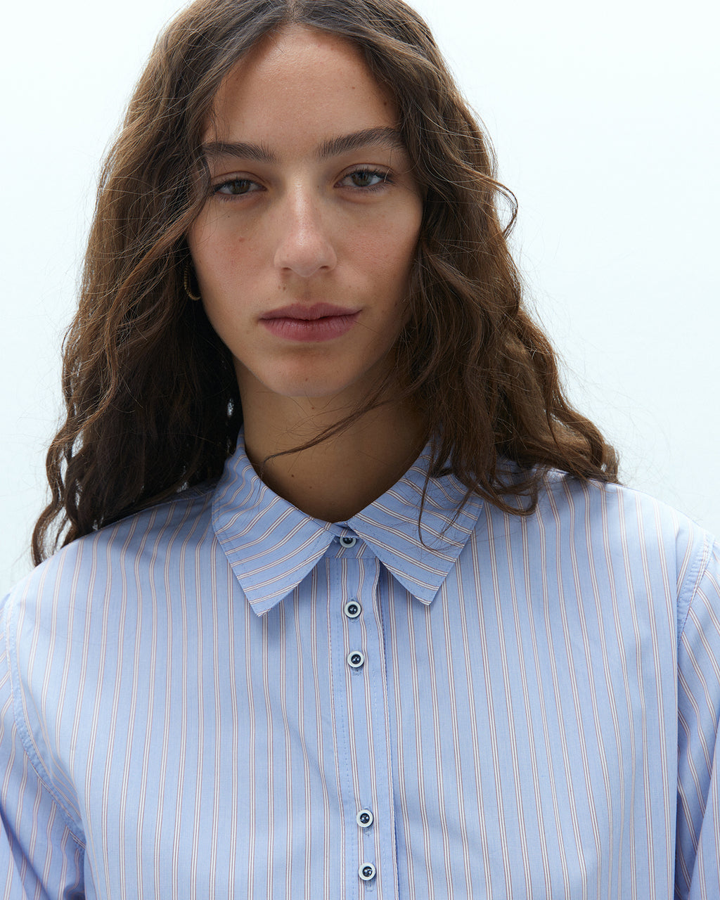 Camisa de mujer estampado rayas manga larga