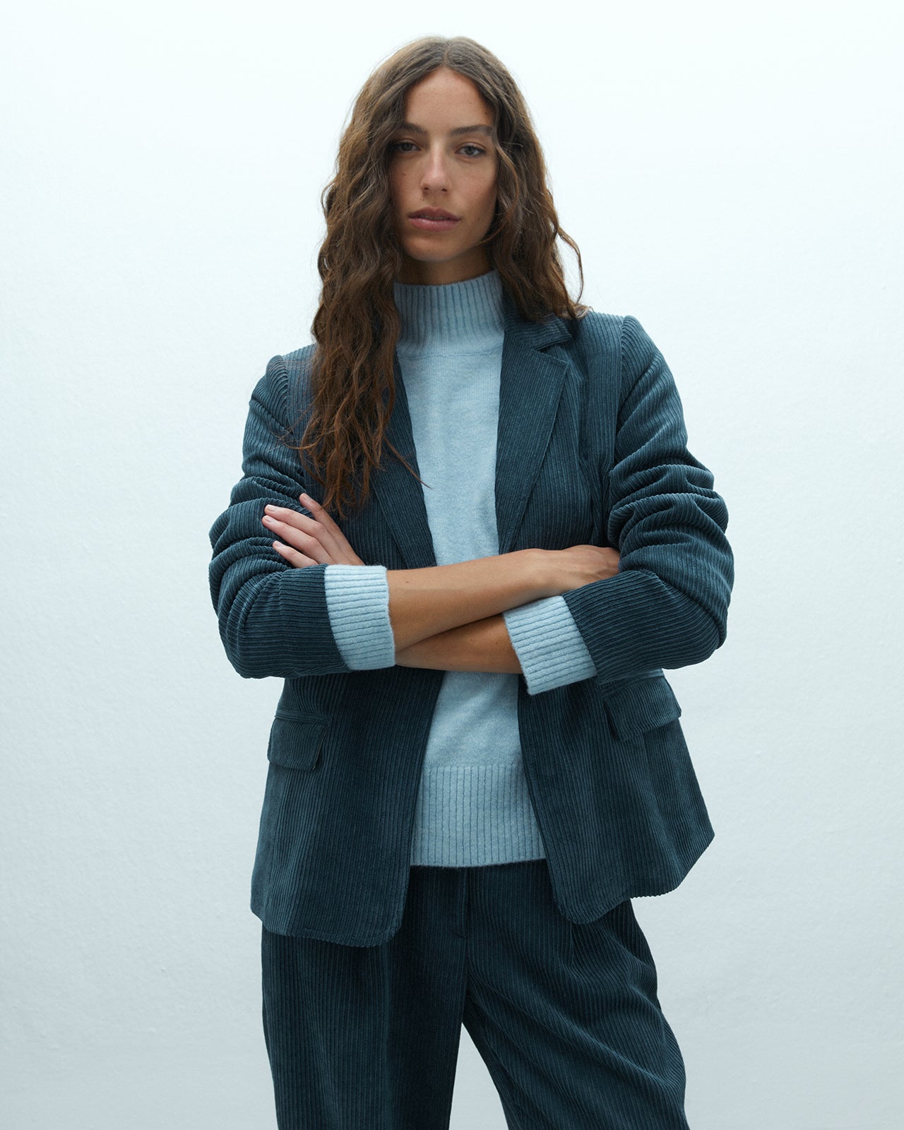 Blazer de mujer de pana forrada