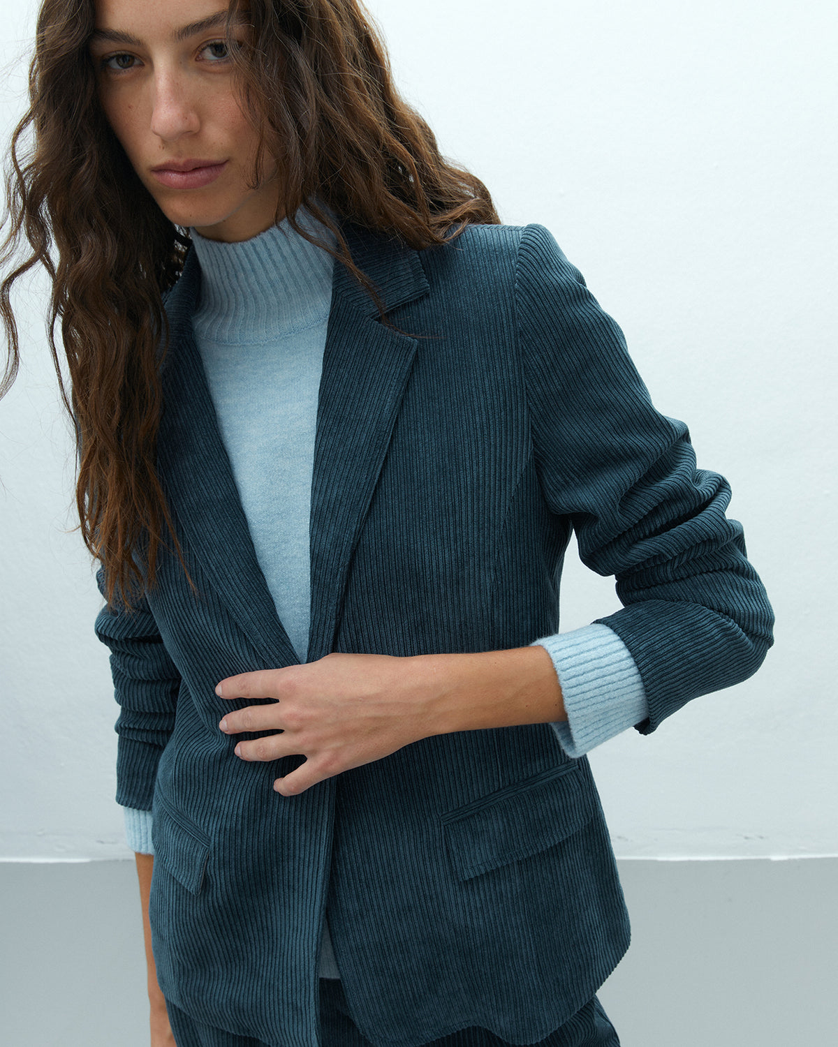 Blazer de mujer de pana forrada