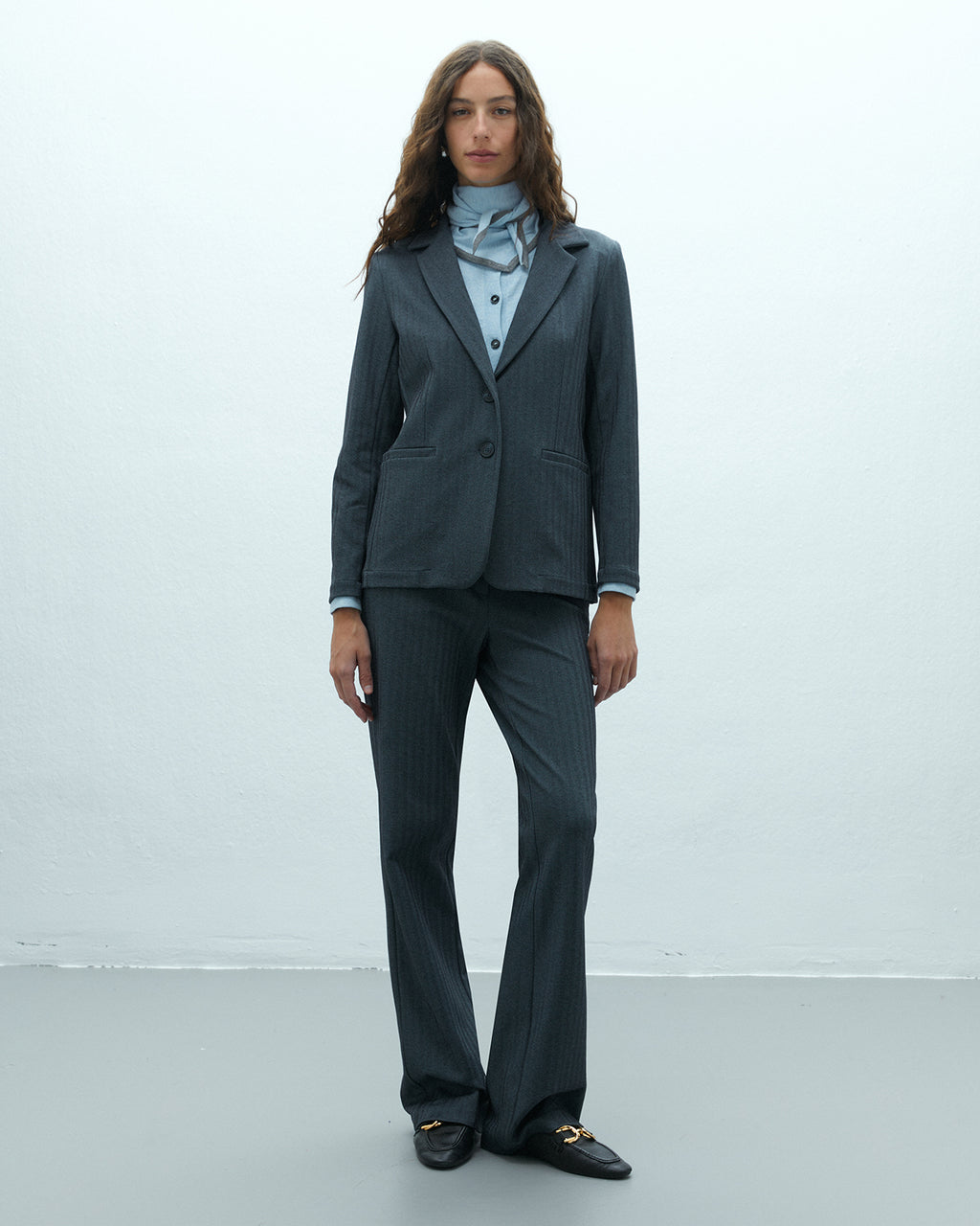 Blazer de mujer en punto espiga
