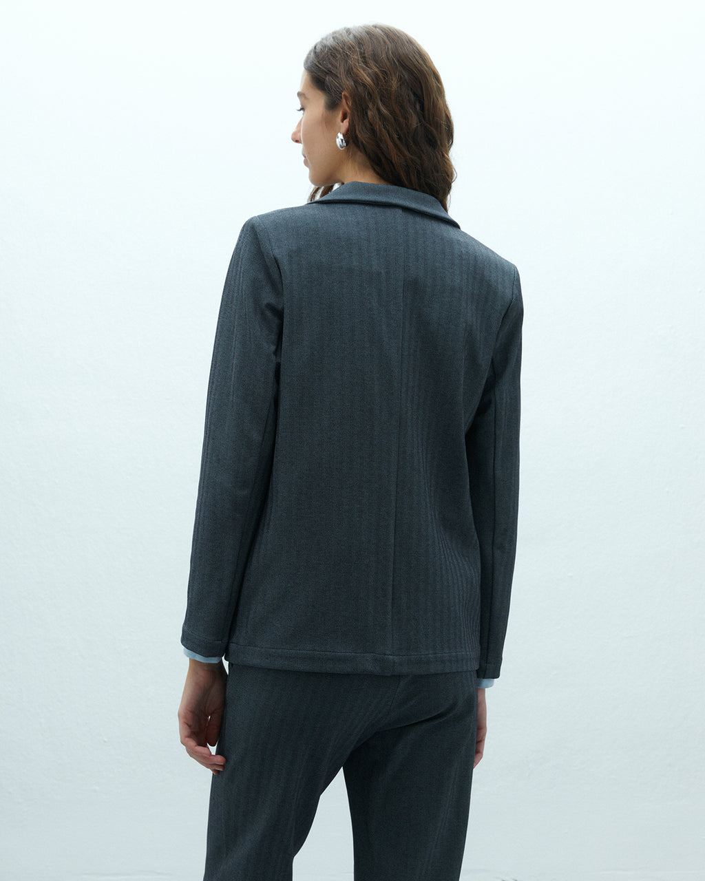 Blazer de mujer en punto espiga