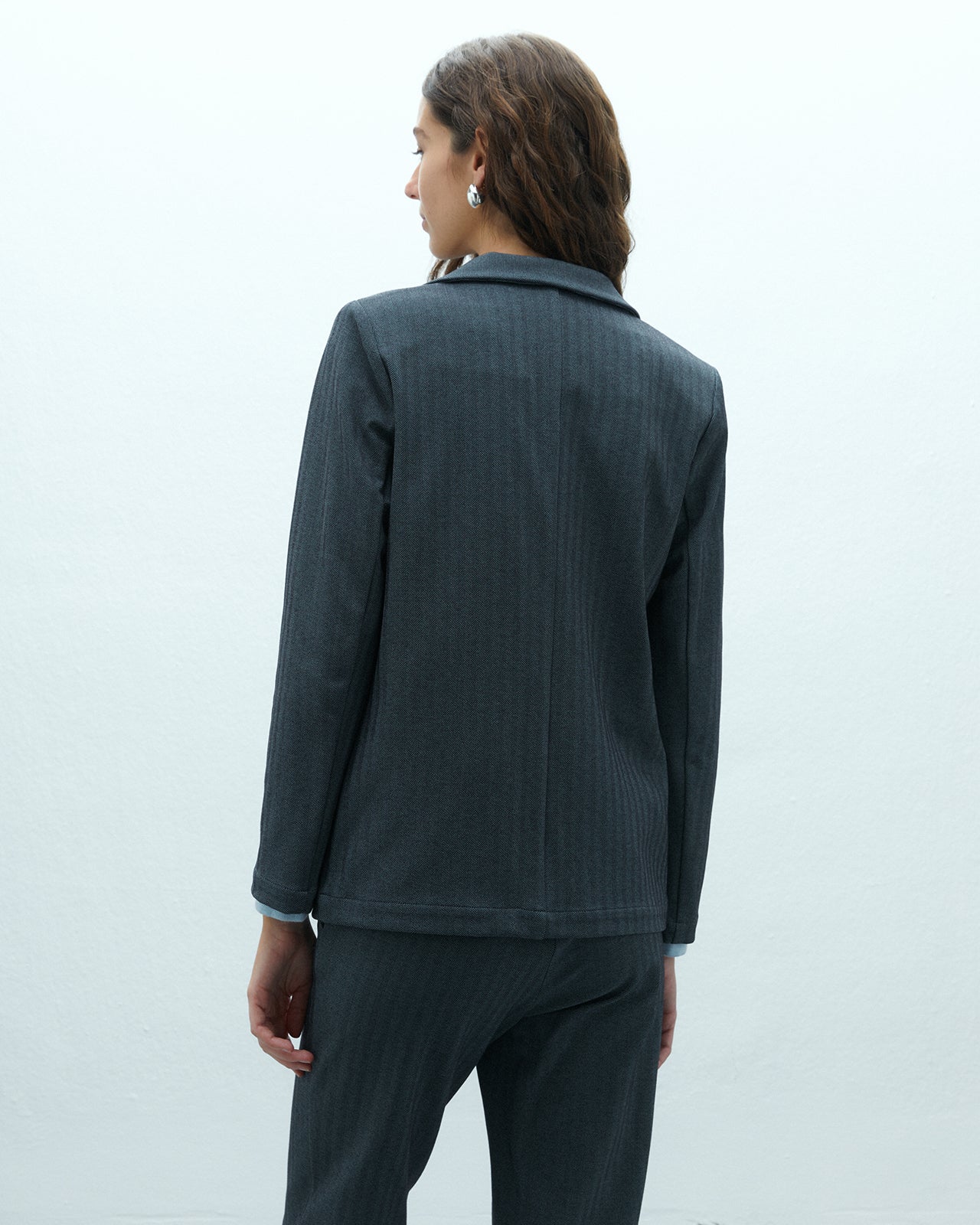 Blazer de mujer en punto espiga