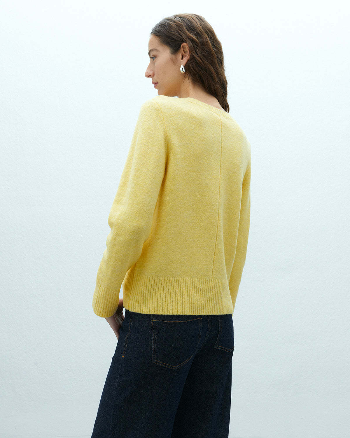 Jersey de mujer cuello redondo manga larga
