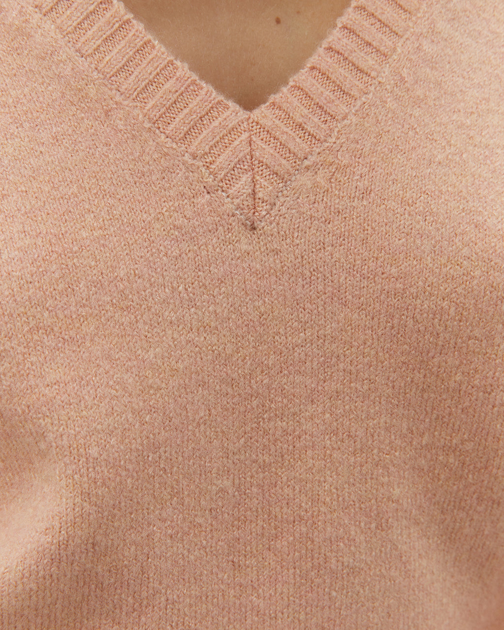 Jersey de mujer básico cuello pico