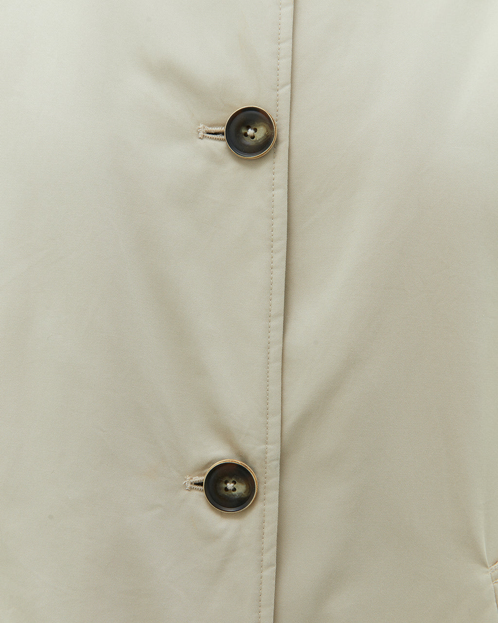 Gabardina larga de mujer acolchada cuello contrastado