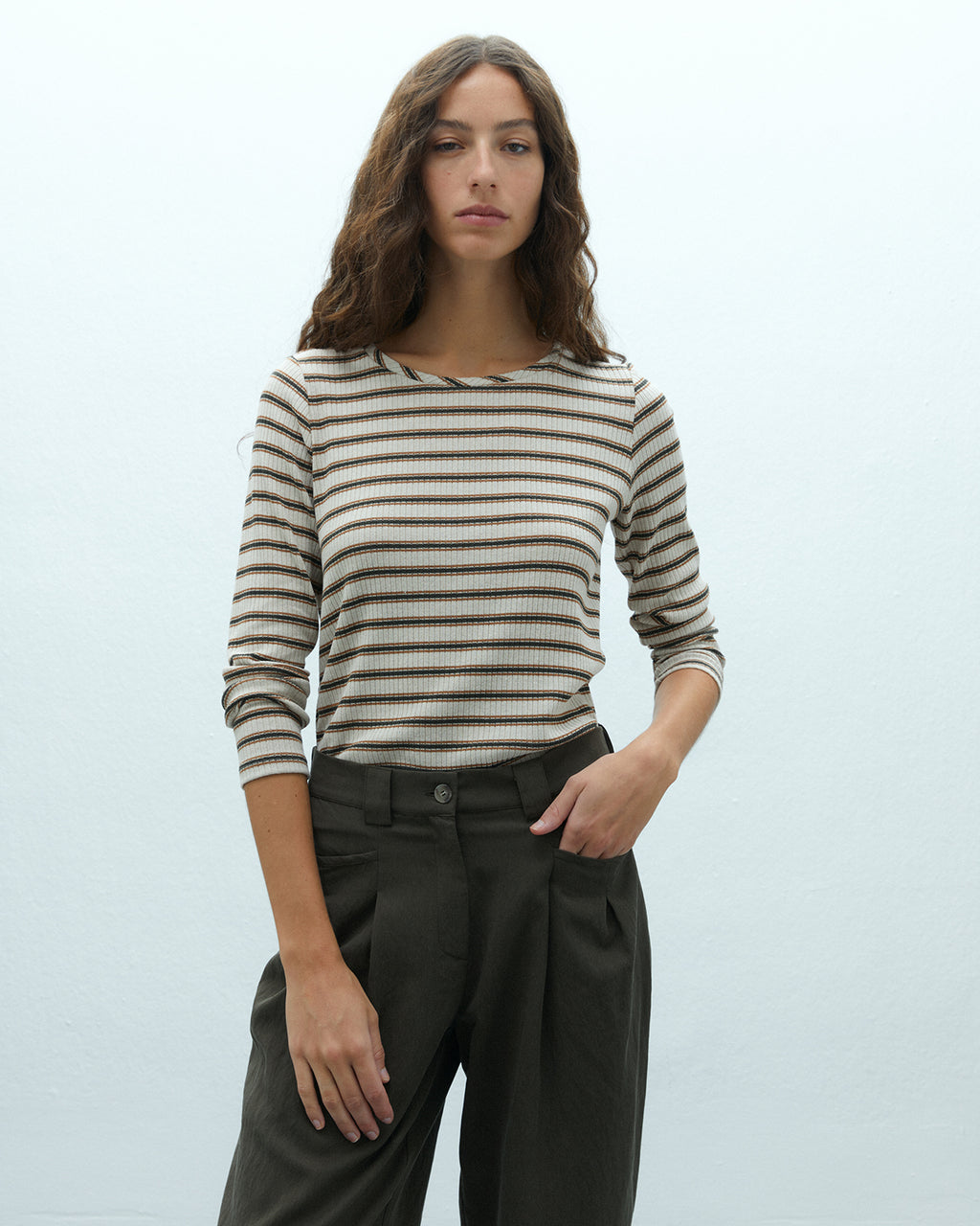 Camiseta de mujer estampado rayas