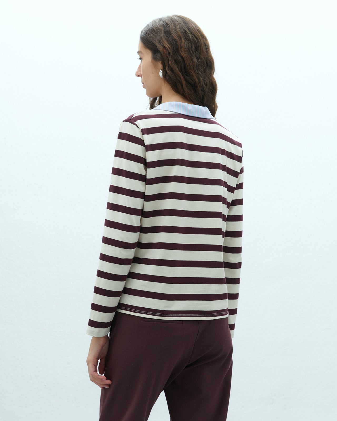 Polo de mujer estampado rayas