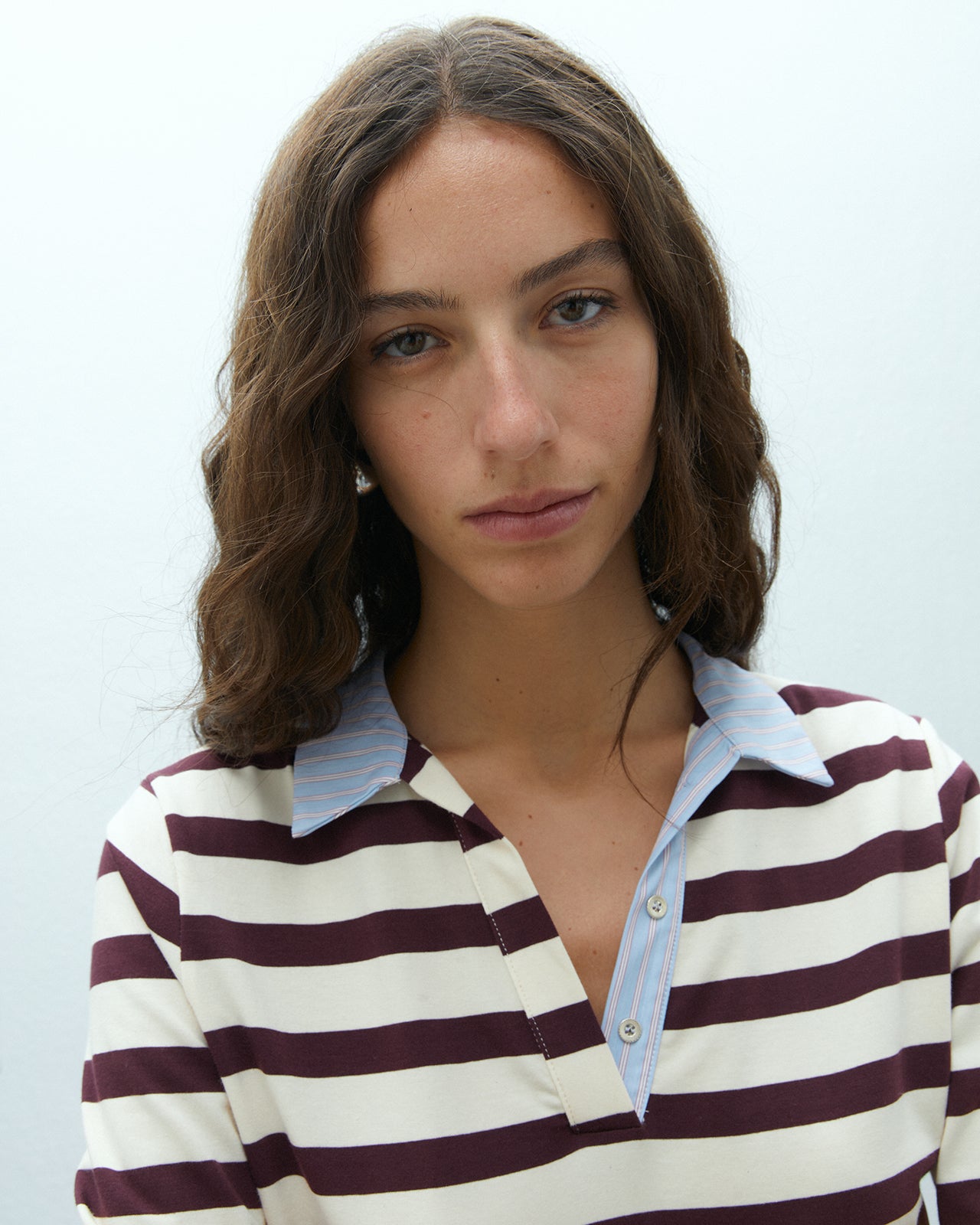 Polo de mujer estampado rayas