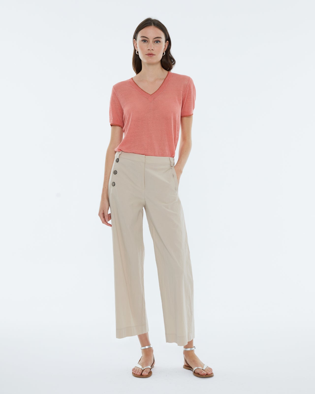 Pantalón culotte de mujer.