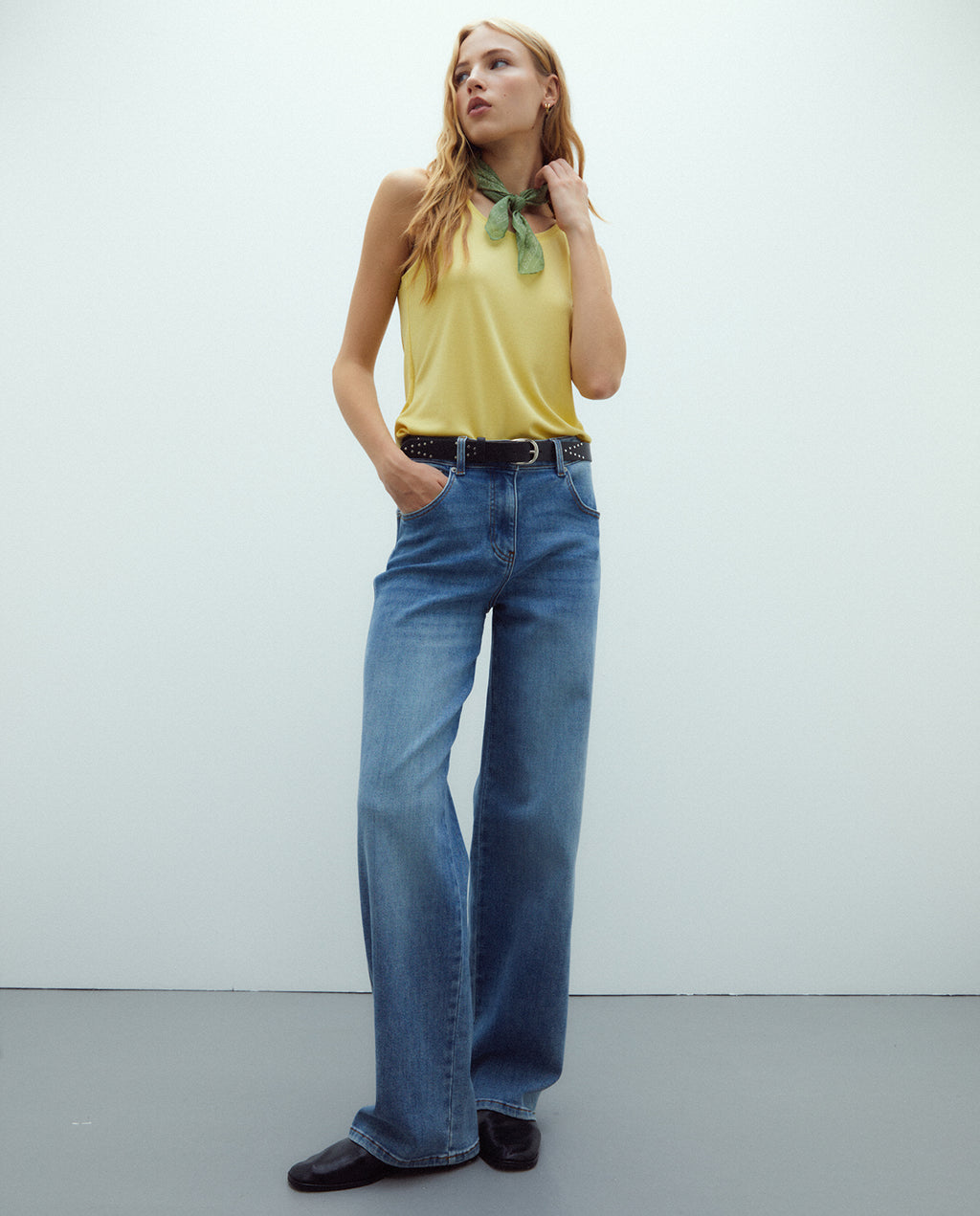 Bandana de viscosa estampada