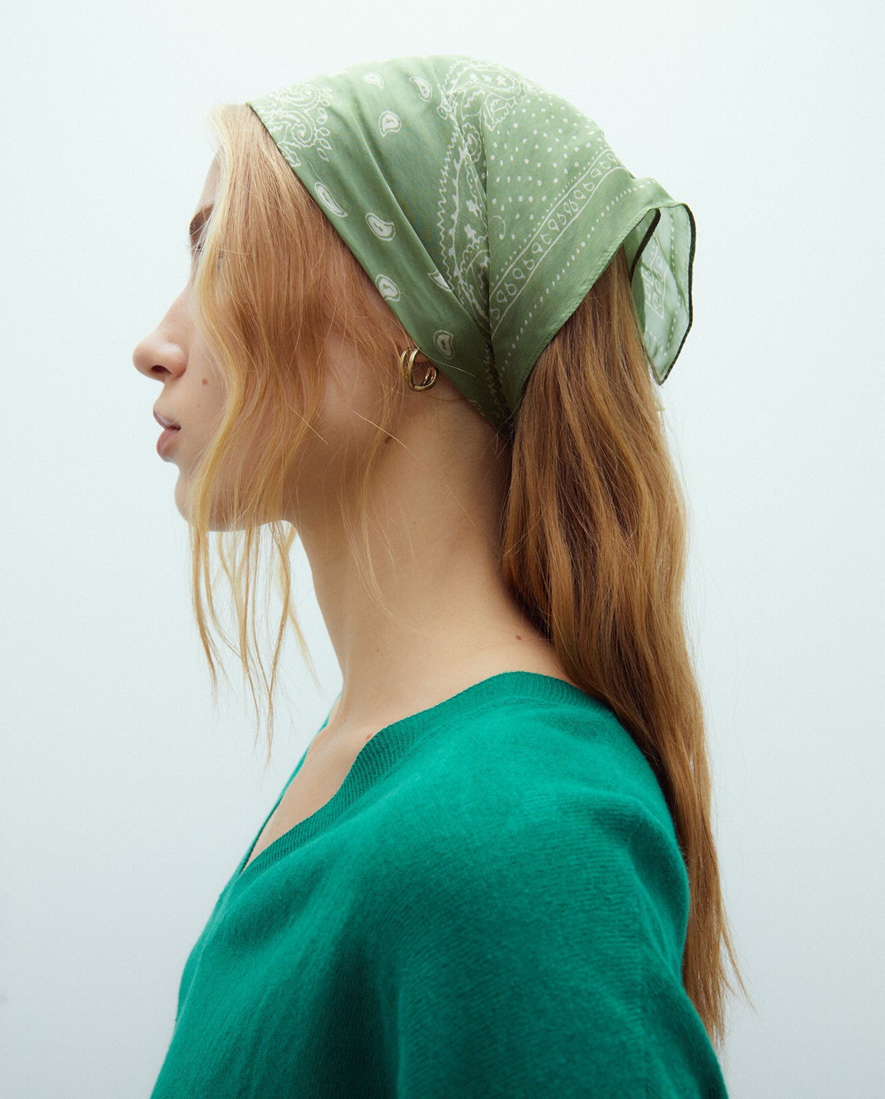 Bandana de viscosa estampada