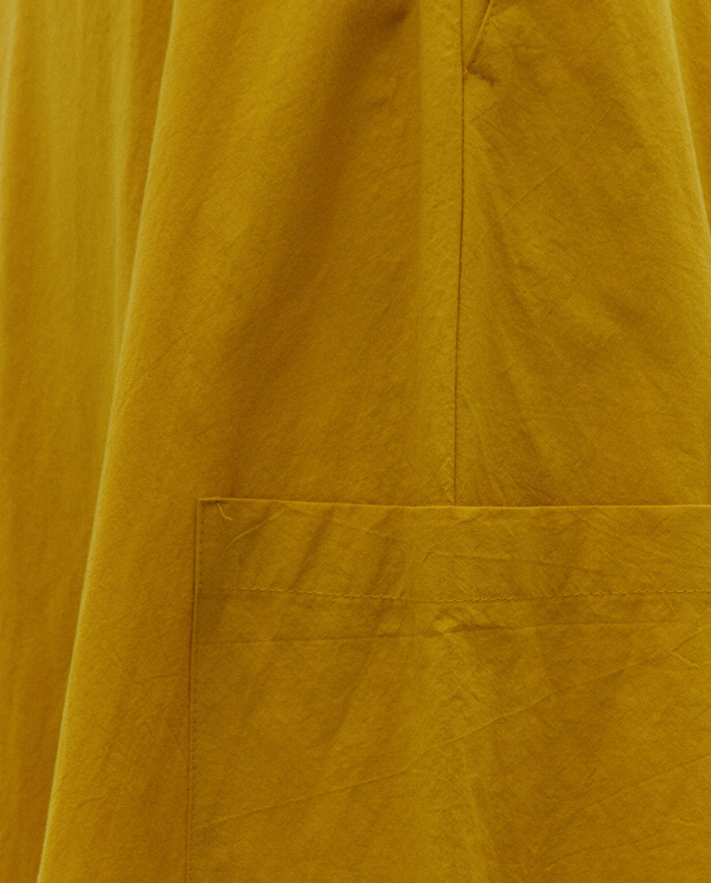 Falda midi de  popelin cintura elástica