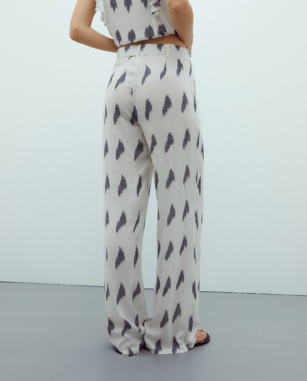 Pantalón de mujer estampado cintura elástica