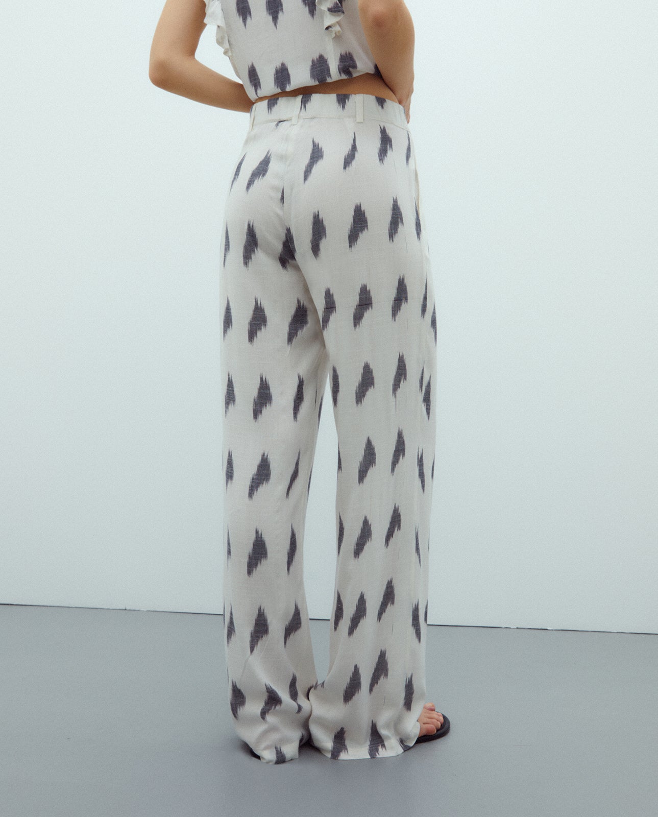 Pantalón de mujer estampado cintura elástica