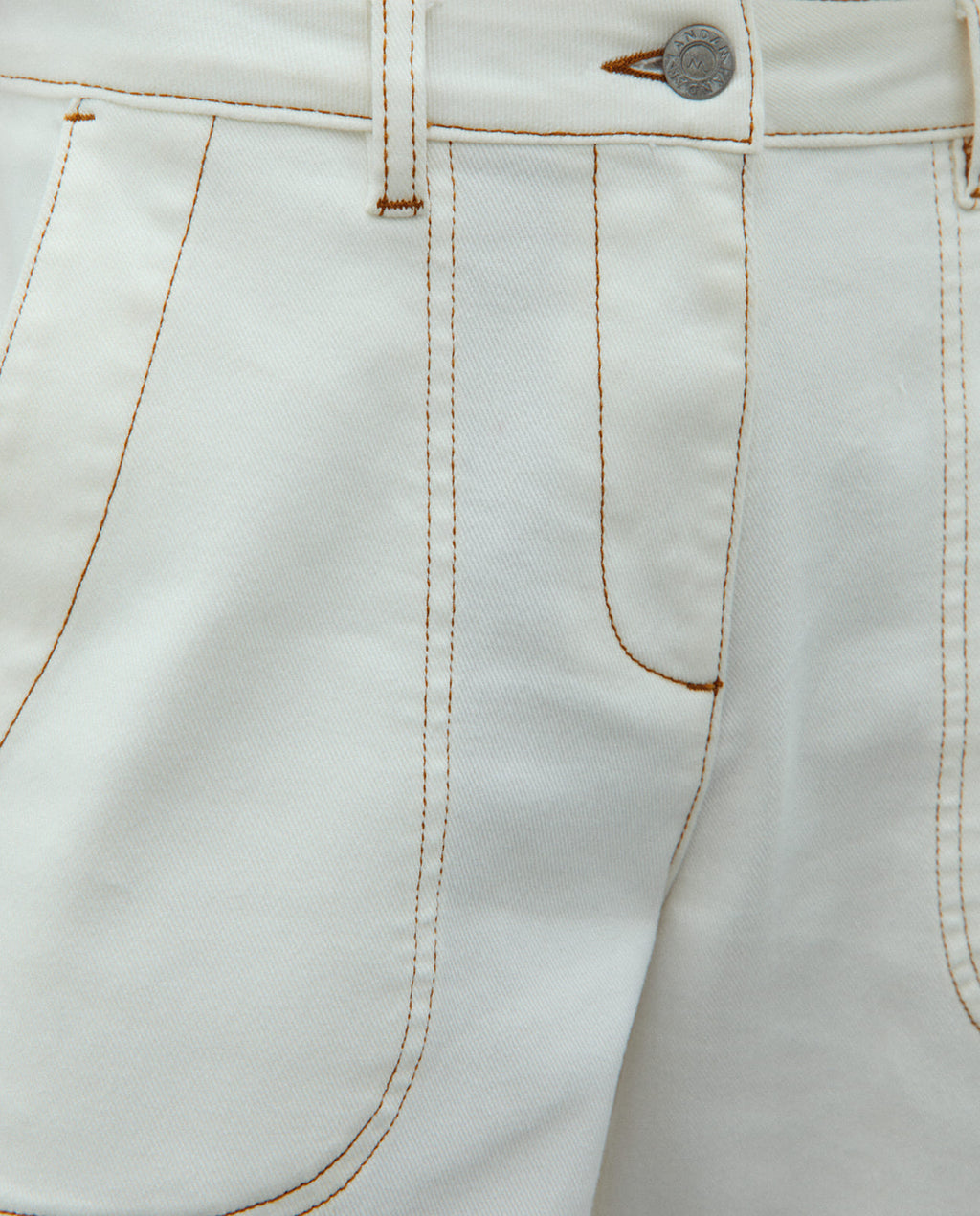 Vaquero recto de mujer tiro alto con cremallera