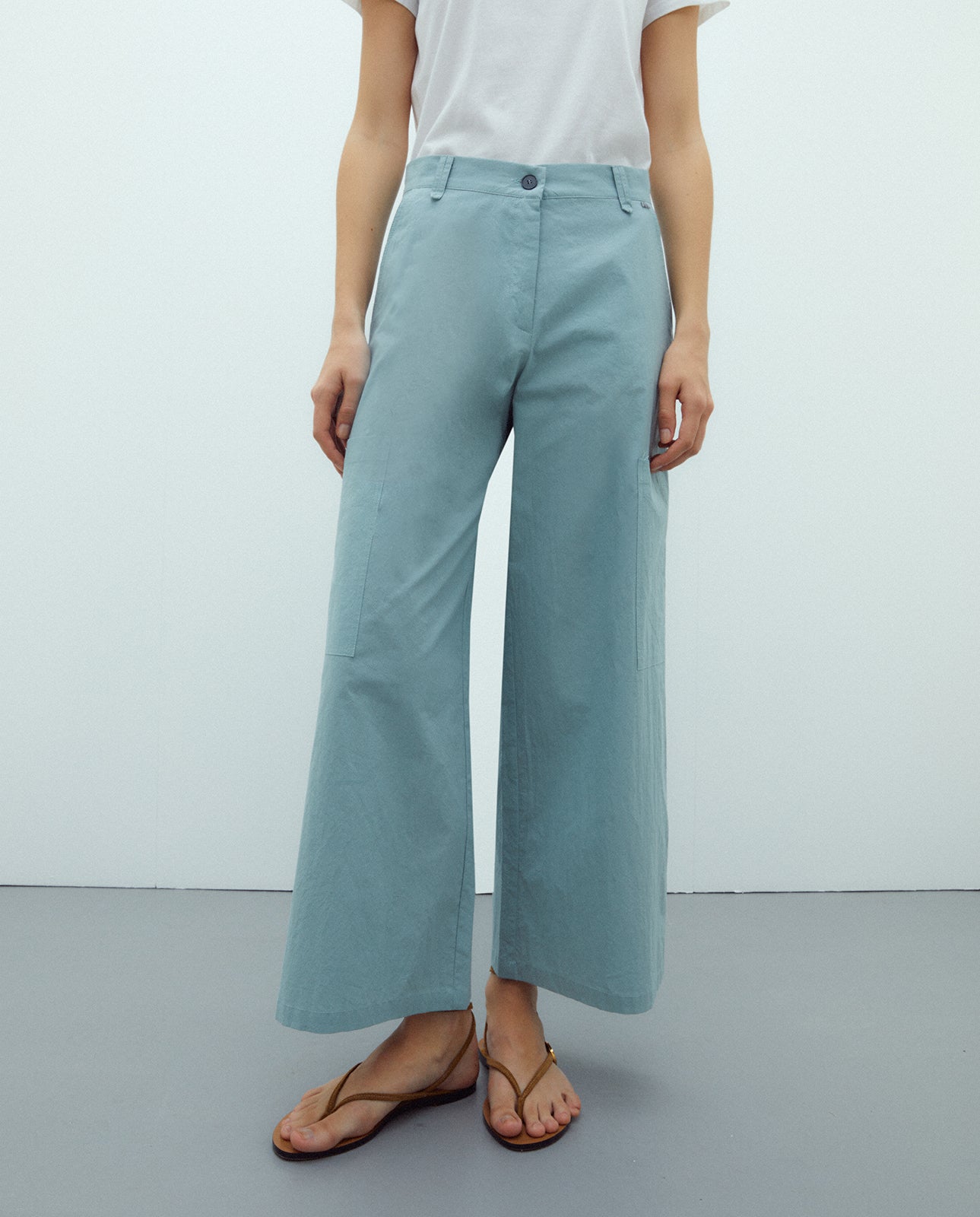 Pantalón de mujer culotte popelin