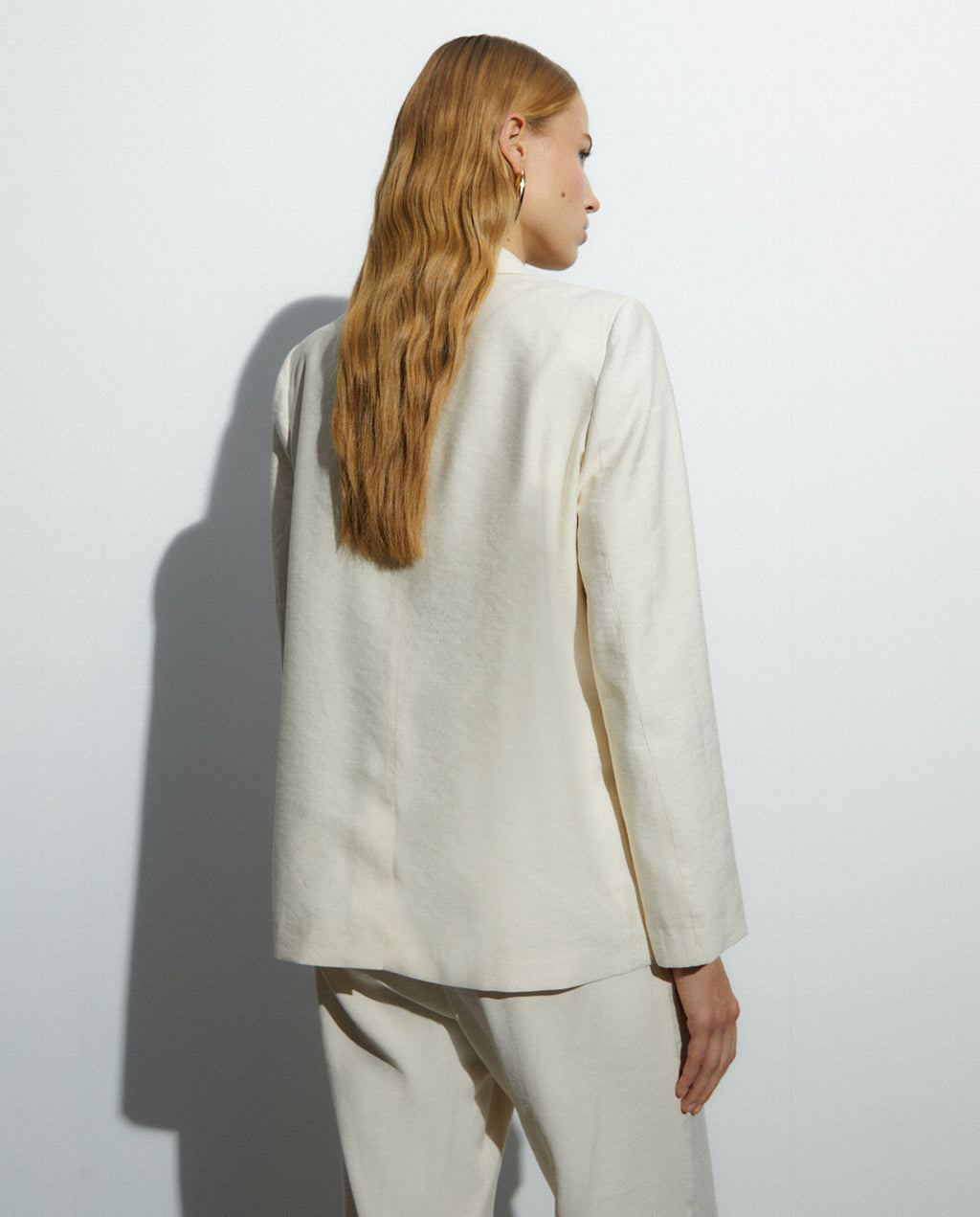 Blazer de mujer de corte recto cuello solapa