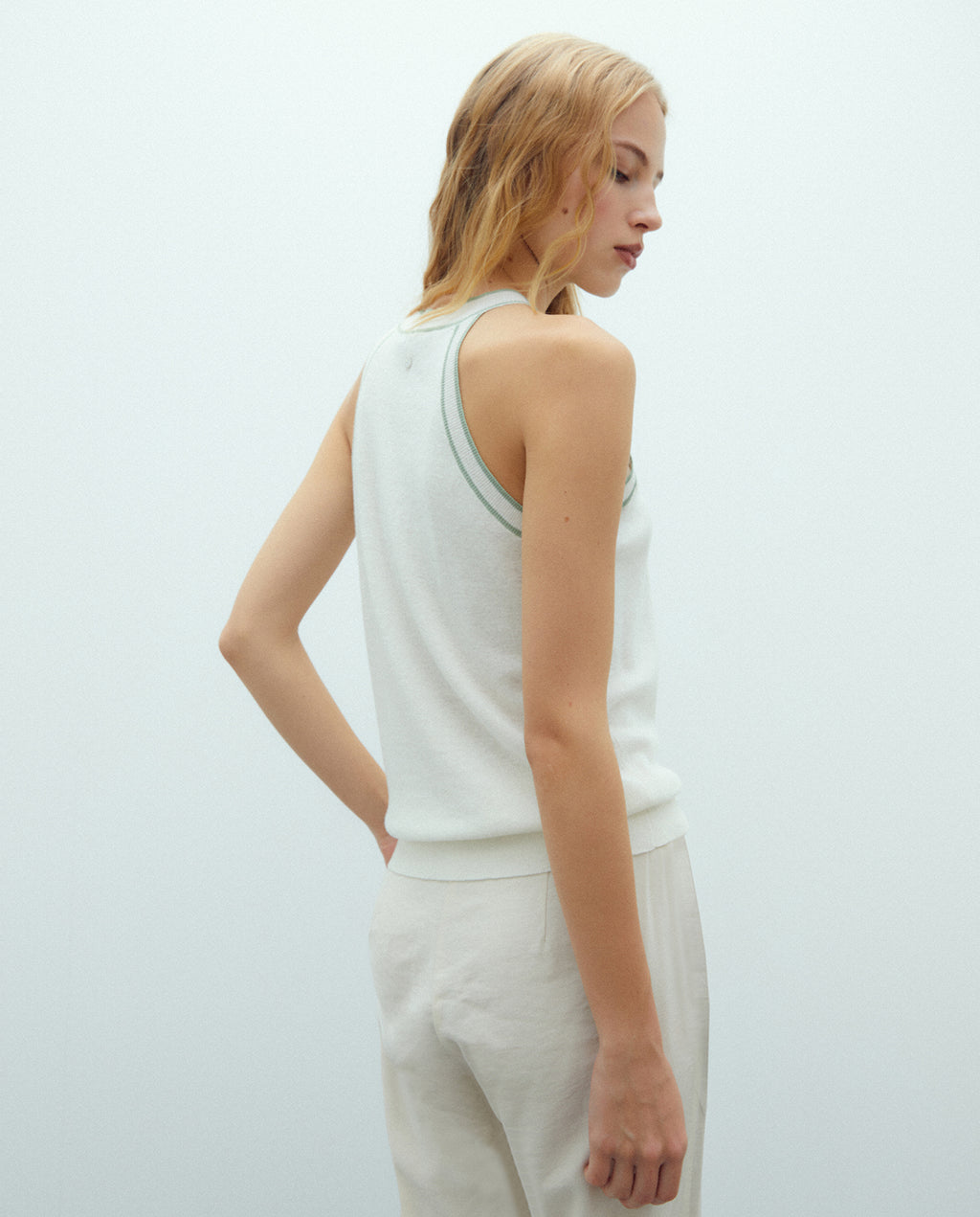 Jersey de mujer cuello halter