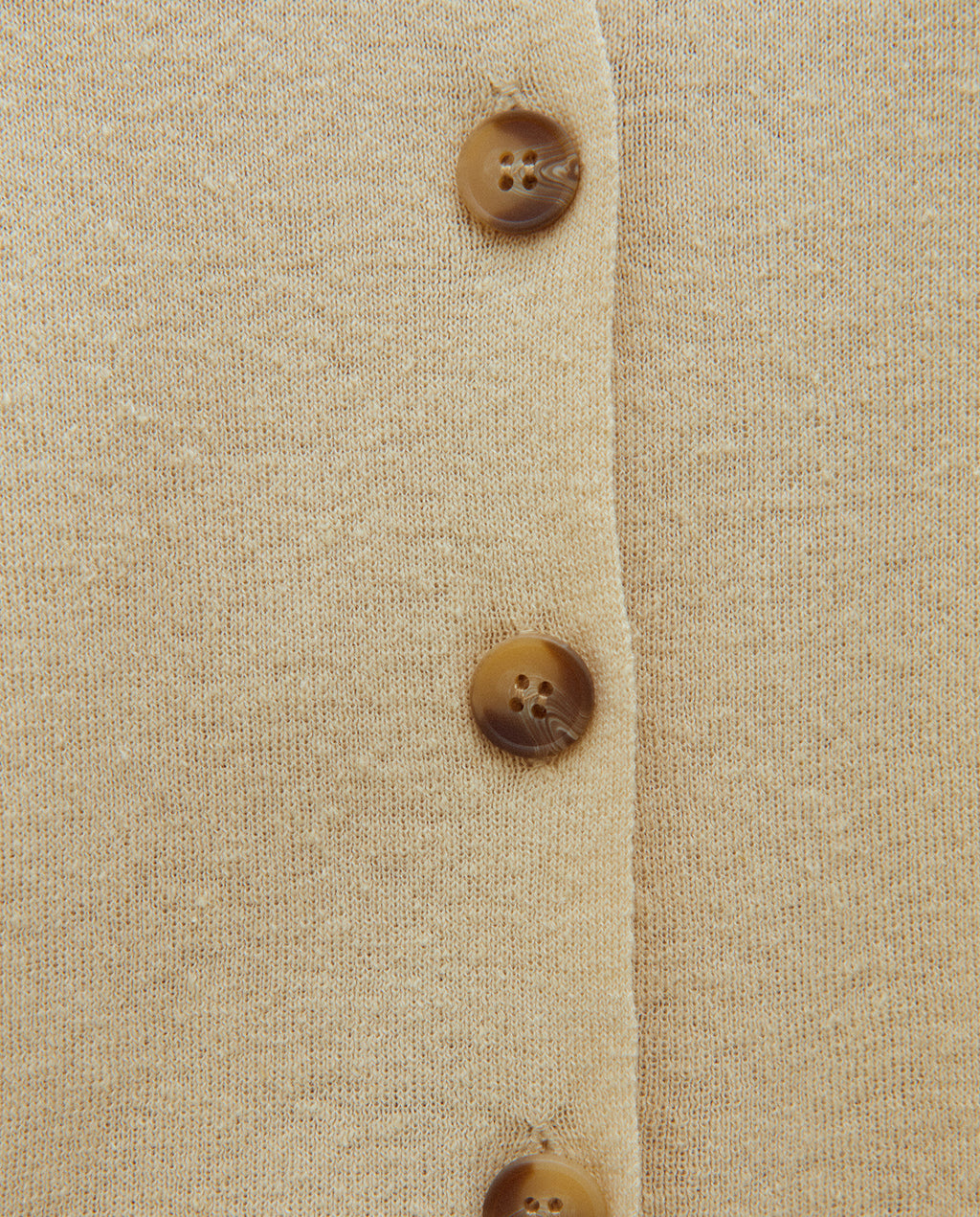 Chaleco de mujer en punto liso cuello redondo