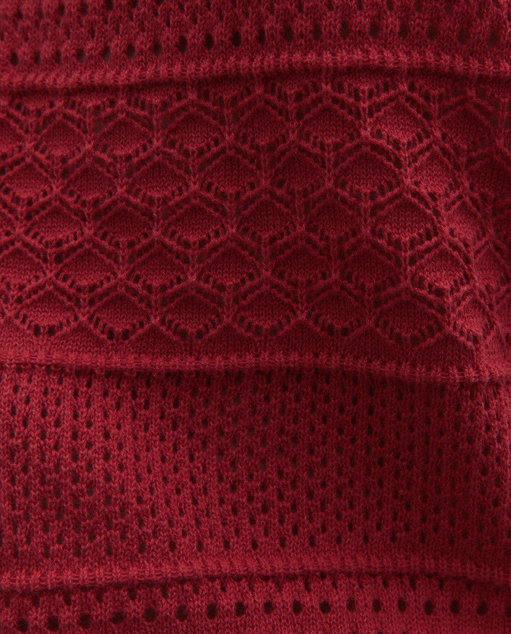 Jersey de mujer calado sin mangas escote redondo