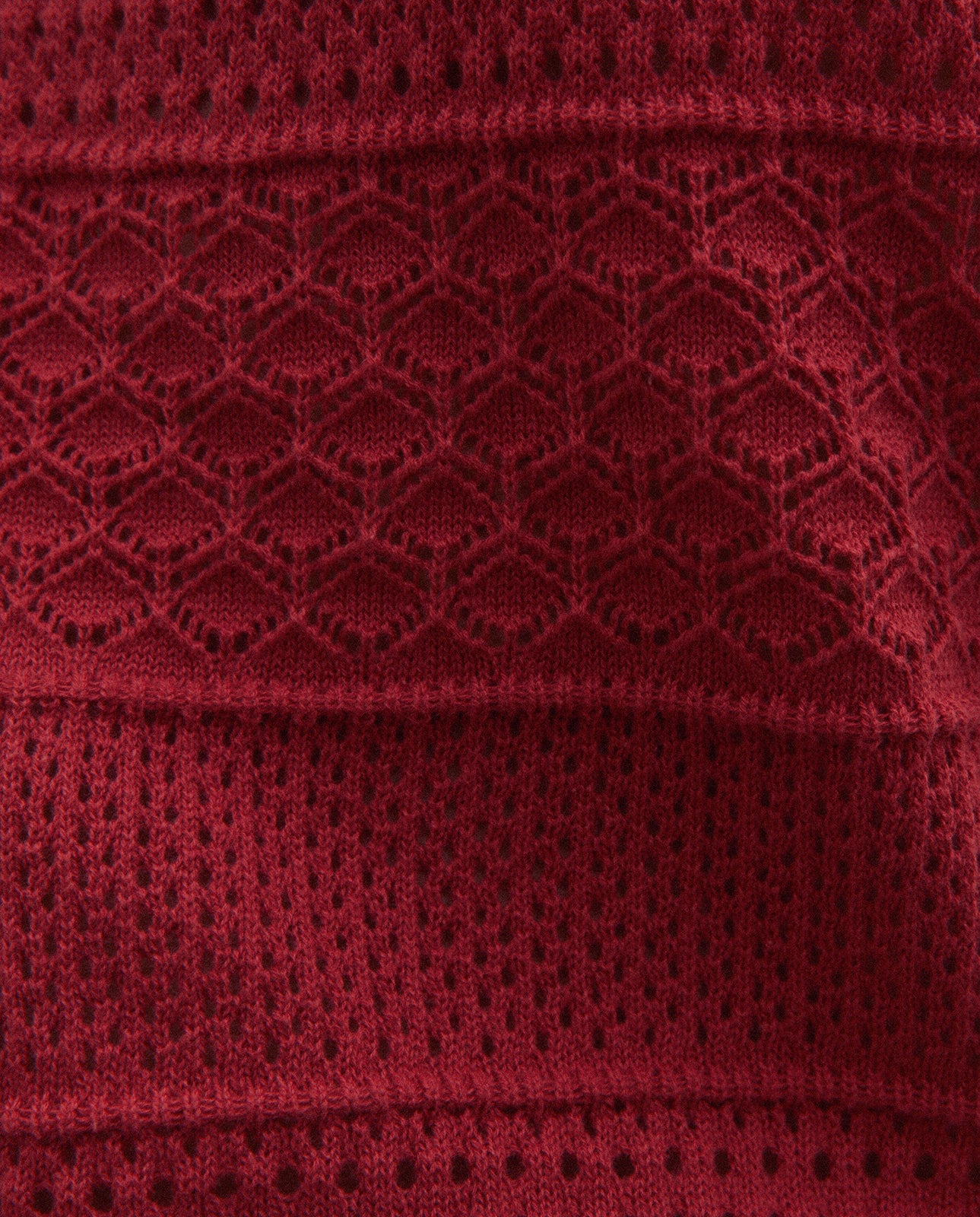 Jersey de mujer calado sin mangas escote redondo