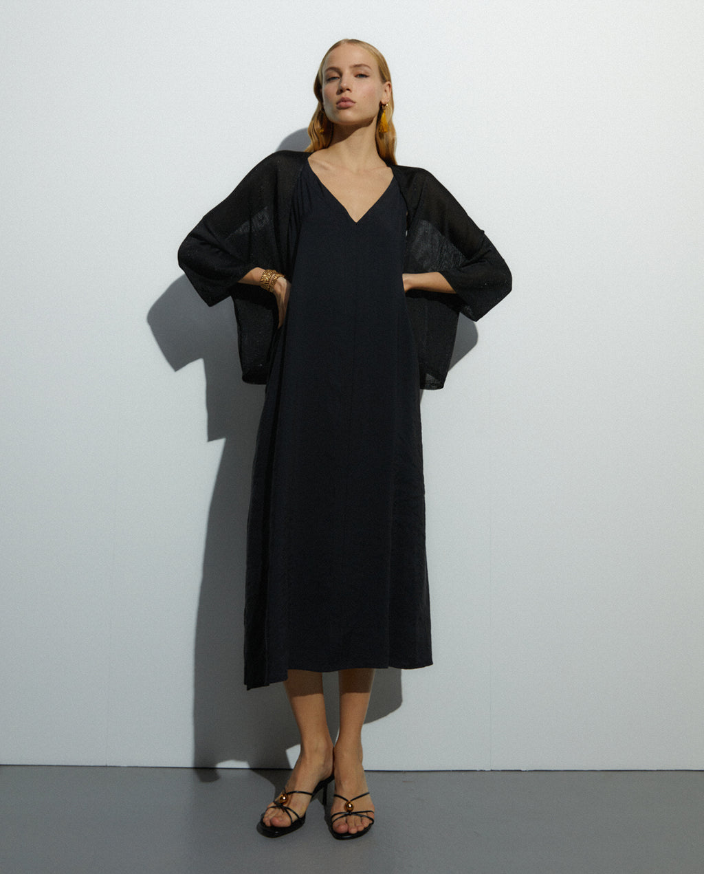 Cárdigan de mujer manga francesa ancha