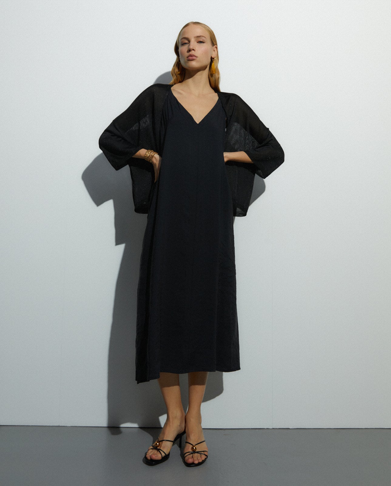 Cárdigan de mujer manga francesa ancha