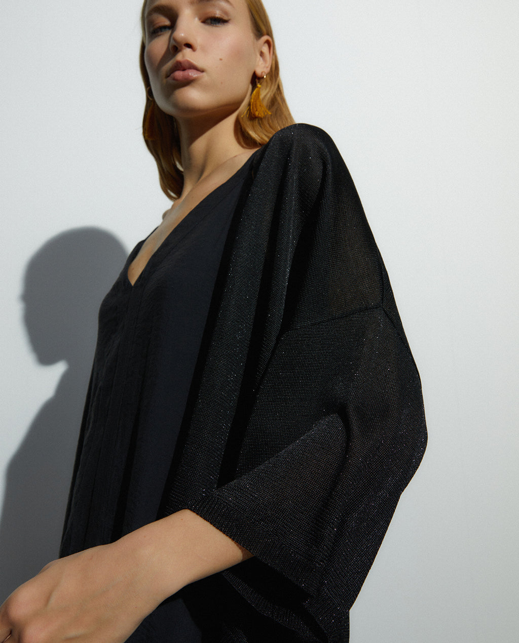 Cárdigan de mujer manga francesa ancha