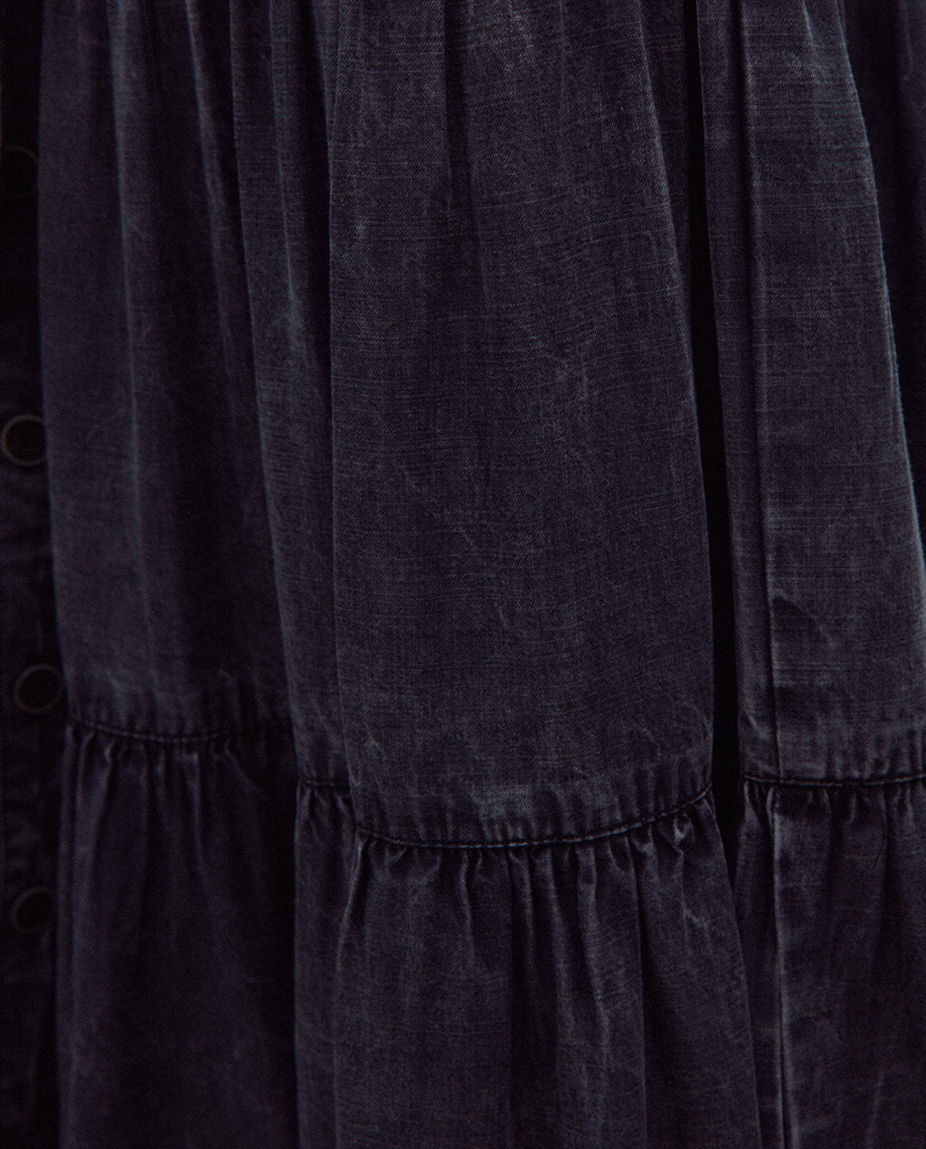 Vestido midi camisero tencel manga francesa