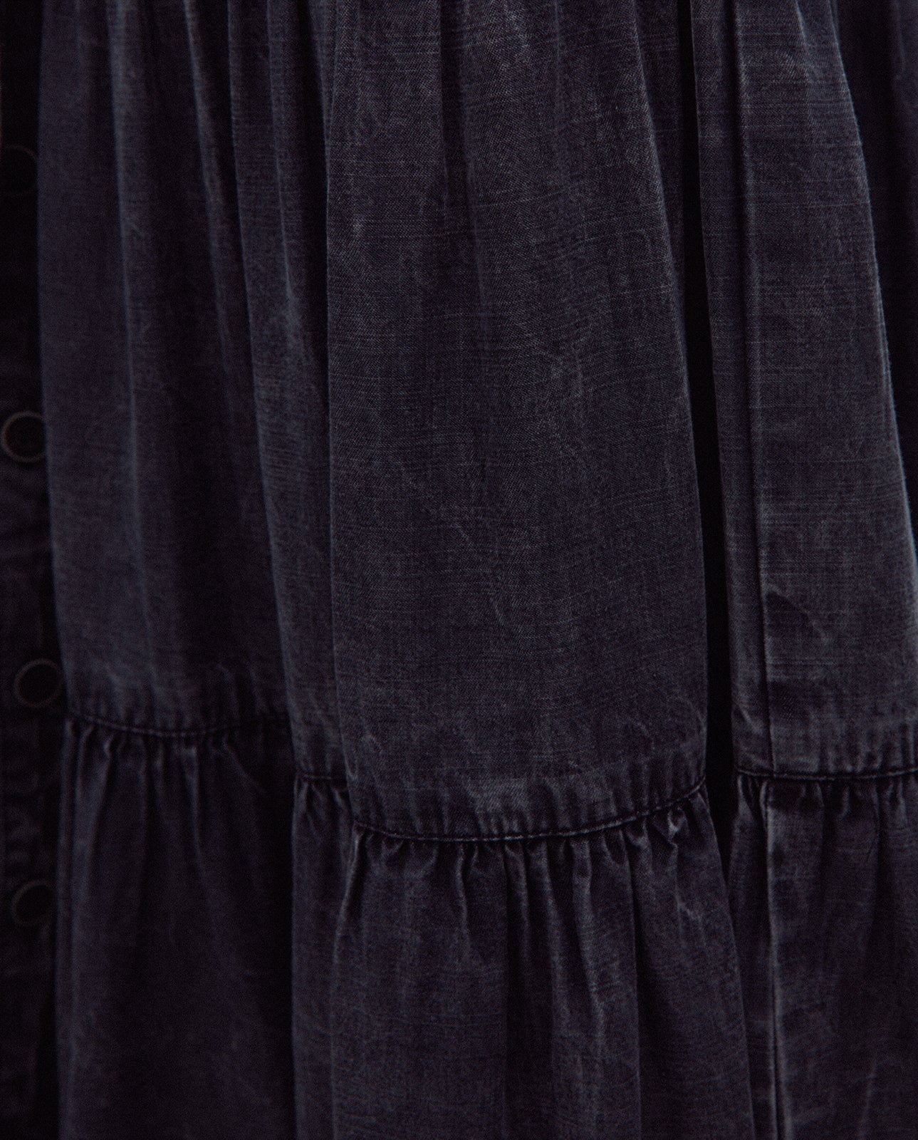 Vestido midi camisero tencel manga francesa