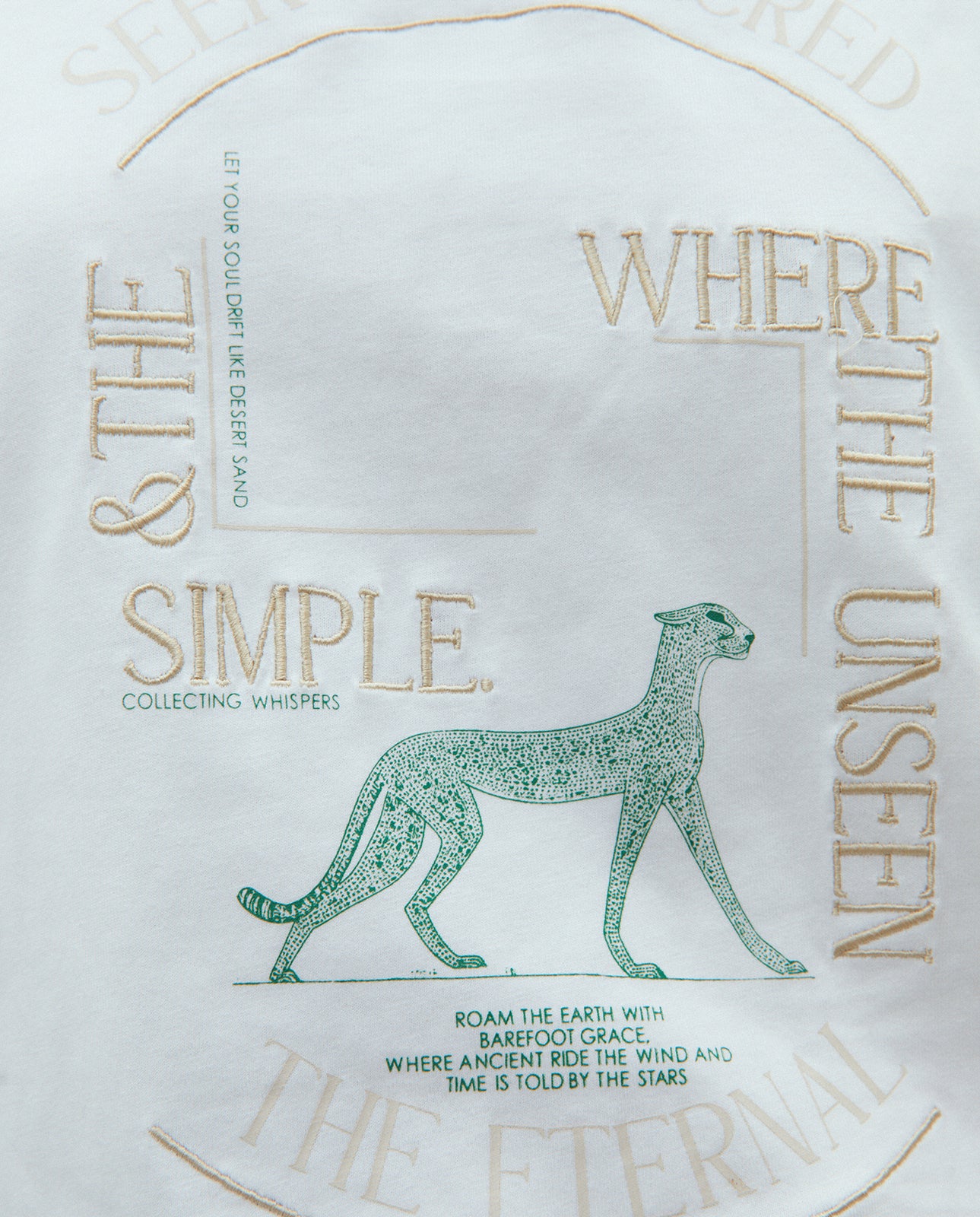 Camiseta de mujer cuello redondo dibujo frontal