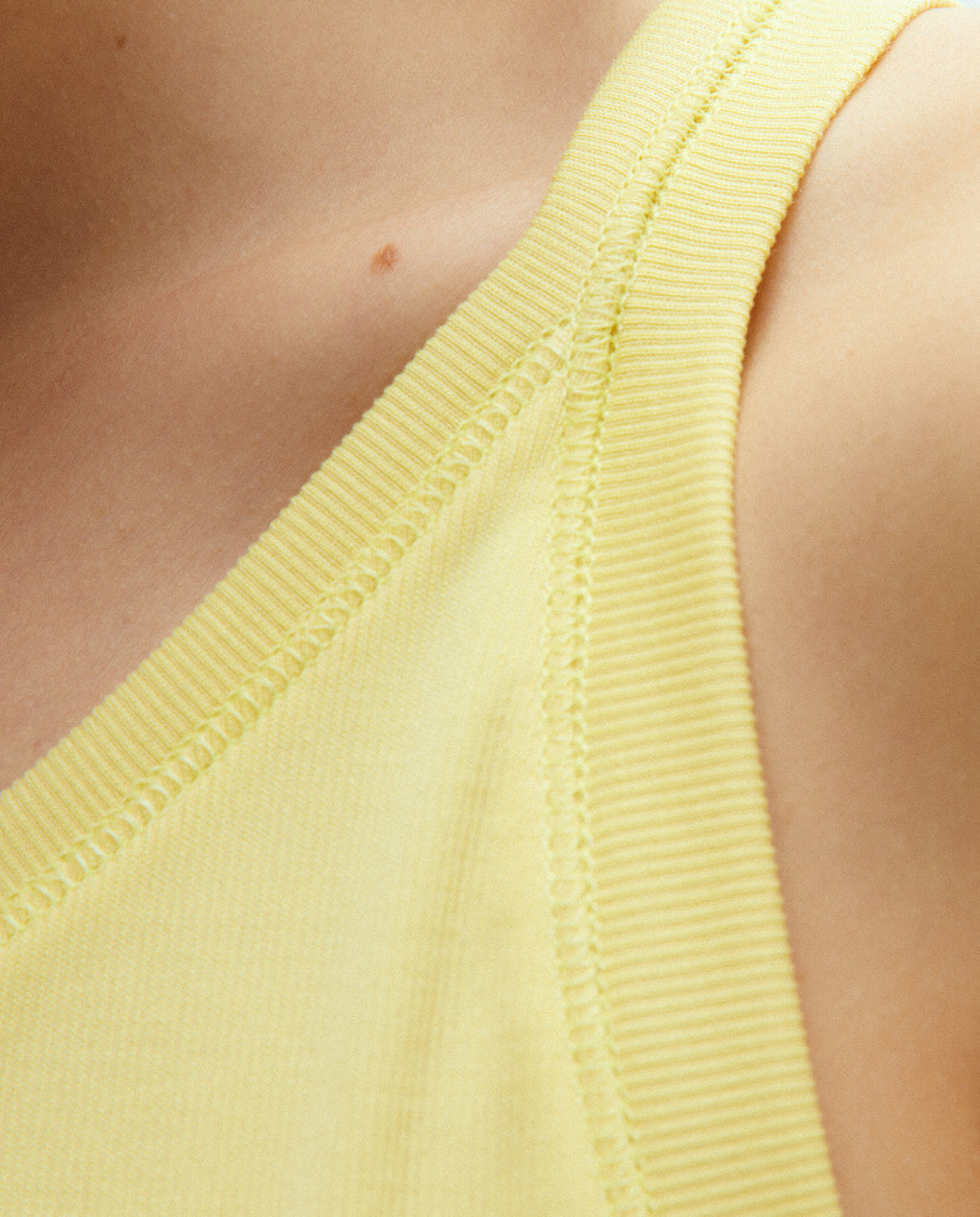 Camiseta de mujer canalé modal tirantes