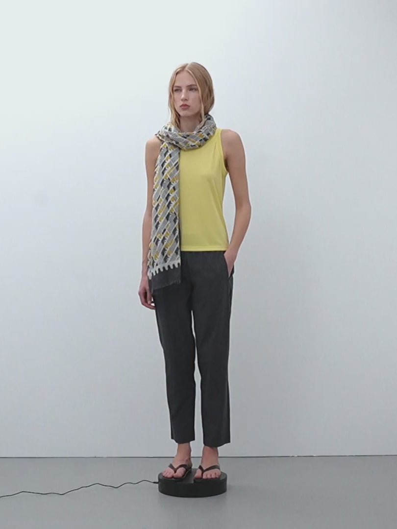 Pantalón de mujer tobillero cintura elástica