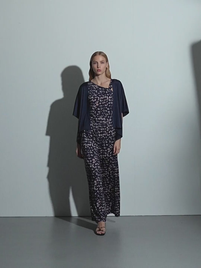 Chaqueta de mujer tipo kimono punto satinado